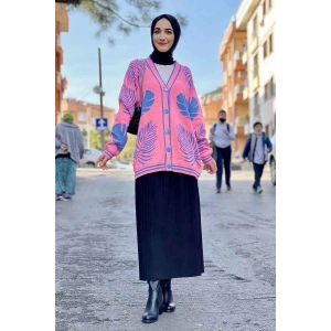 Moda Çizgi Triko Hırka