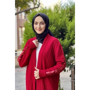 Moda Çizgi Triko Hırka