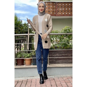 Moda Çizgi Triko Hırka