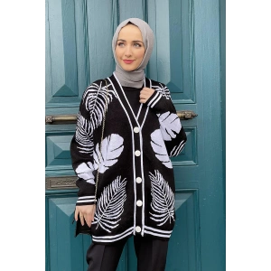 Moda Çizgi Triko Hırka