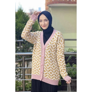 Moda Çizgi Triko Hırka