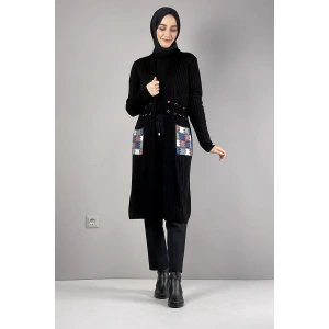 Moda Çizgi Triko Hırka