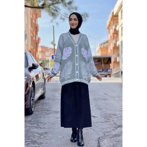 Moda Çizgi Triko Hırka