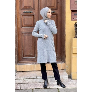 Moda Çizgi Triko Tunik