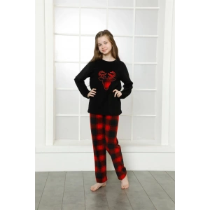 Moda Çizgi WelSoft Polar Çocuk Pijama Takımı 4632