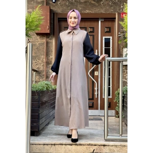 Moda Çizgi Yakalı Yelek