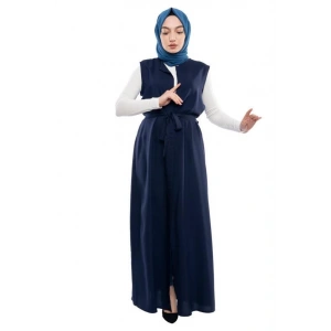 Moda Çizgi Yakalı Yelek