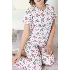 Modal Alt Üst Aynı Pijama Takımı Kalpayı - 782.1287.