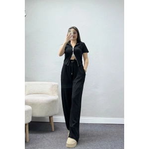 Modal Fermuarlı Eşofman Takımı Siyah - 42921.1567.