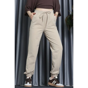 Modal Kumaş Jogger Pantolon Bej - 31591.444.