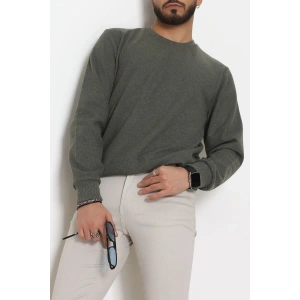 Nakış Detaylı Selanik Erkek Sweat Haki - 51256.1957.