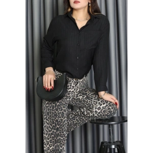 Neva Kumaş Gömlek Siyah - 2415.1602.