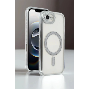 Newface Apple iPhone 16E Joke Simli Magneticsafe Kılıf - Derin Mor