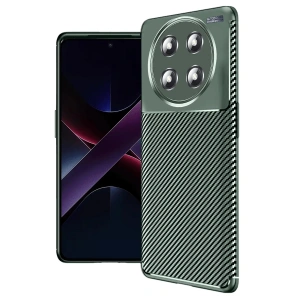 Newface Honor Magic 7 Lite Kılıf Auto Focus Karbon Kapak - Koyu Yeşil