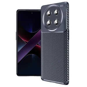 Newface Honor Magic 7 Lite Kılıf Auto Focus Karbon Kapak - Lacivert