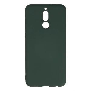 Newface Huawei Mate 10 Lite Kılıf Nano içi Kadife Silikon - Koyu Yeşil