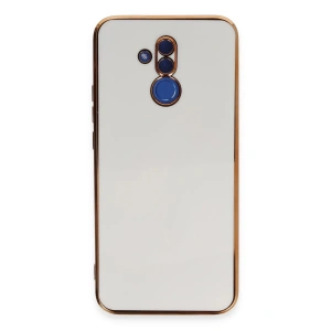 Newface Huawei Mate 20 Lite Kılıf Volet Silikon - Beyaz