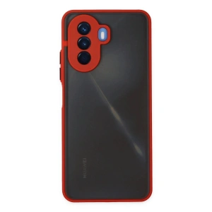 Newface Huawei Nova Y70 Kılıf Montreal Silikon Kapak - Kırmızı