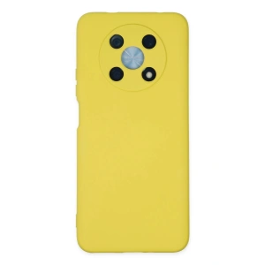 Newface Huawei Nova Y90 Kılıf Nano içi Kadife Silikon - Sarı