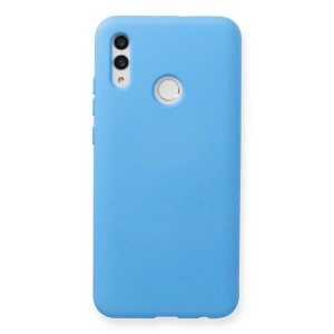 Newface Huawei P Smart 2019 Kılıf Nano içi Kadife Silikon - Mavi