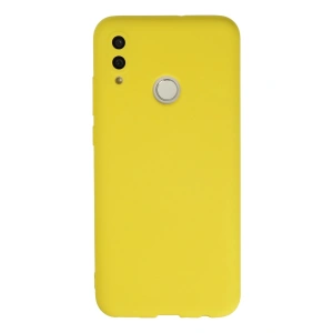 Newface Huawei P Smart 2019 Kılıf Nano içi Kadife Silikon - Sarı
