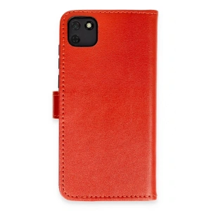 Newface Huawei Y5P Kılıf Trend S Plus Kapaklı Kılıf - Kırmızı