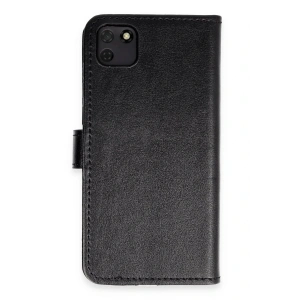 Newface Huawei Y5P Kılıf Trend S Plus Kapaklı Kılıf - Siyah