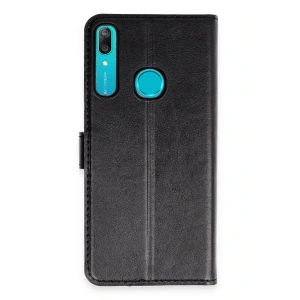 Newface Huawei Y6 Prime Kılıf Trend S Plus Kapaklı Kılıf - Siyah