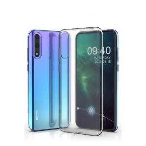 Newface Huawei Y8P Kılıf Lüx Şeffaf Silikon