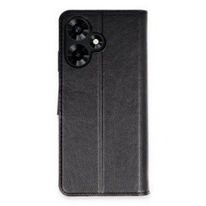 Newface İnfinix Hot 30 4G Kılıf Trend S Plus Kapaklı Kılıf - Siyah