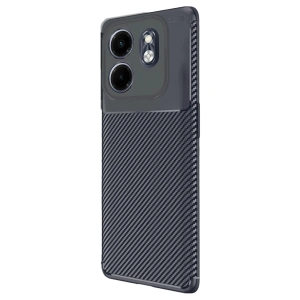 Newface İnfinix Smart 9 Kılıf Auto Focus Karbon Kapak - Lacivert