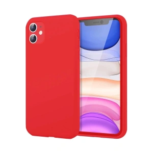 Newface iPhone 11 Kılıf First Silikon - Kırmızı