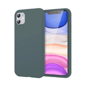 Newface iPhone 11 Kılıf First Silikon - Koyu Yeşil