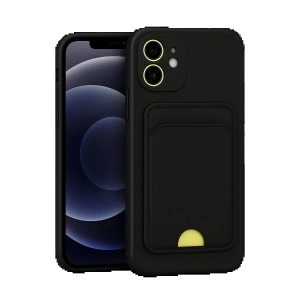 Newface iPhone 11 Kılıf Kelvin Kartvizitli Silikon - Siyah