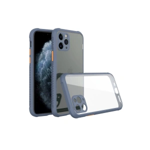 Newface iPhone 11 Pro Kılıf Miami Şeffaf Silikon - Gri