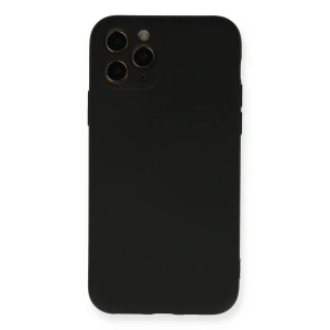 Newface iPhone 11 Pro Kılıf Nano içi Kadife Silikon - Siyah