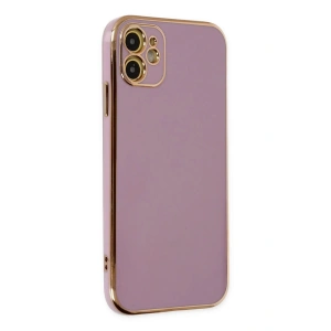 Newface iPhone 12 Kılıf Volet Silikon - Mor