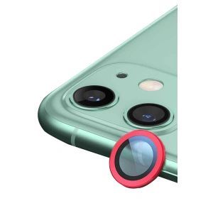 Newface iPhone 12 Mini Raze Metal Kamera Lens - Kırmızı