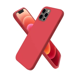 Newface iPhone 12 Pro Kılıf First Silikon - Kırmızı