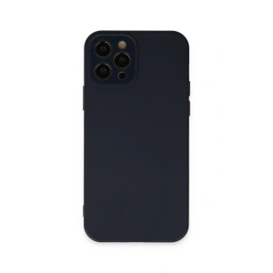 Newface iPhone 12 Pro Kılıf Lansman Glass Kapak - Lacivert