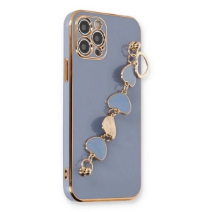 Newface iPhone 12 Pro Max Kılıf Esila Silikon - Gri