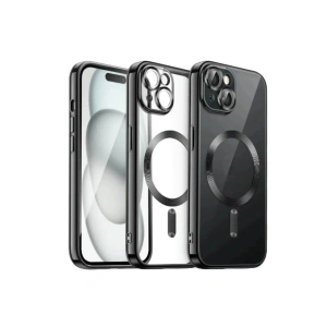 Newface iPhone 12 Pro Max Kılıf Kross Magneticsafe Kapak - Siyah