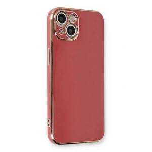 Newface iPhone 13 Kılıf Volet Silikon - Kırmızı