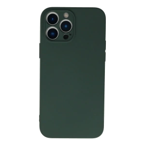 Newface iPhone 13 Pro Kılıf Nano içi Kadife Silikon - Koyu Yeşil