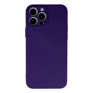 Newface iPhone 13 Pro Kılıf Nano içi Kadife Silikon - Mor