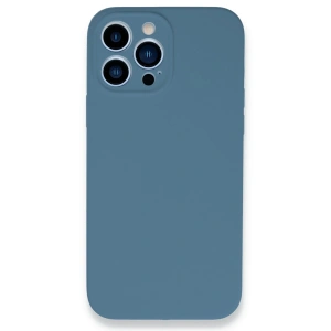 Newface iPhone 13 Pro Max Kılıf Lansman Legant Silikon - Açık Mavi