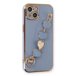 Newface iPhone 14 Kılıf Esila Silikon - Gri