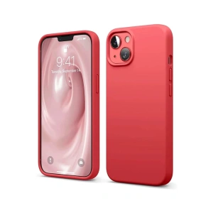 Newface iPhone 14 Kılıf First Silikon - Kırmızı