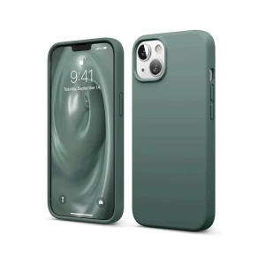 Newface iPhone 14 Kılıf First Silikon - Koyu Yeşil