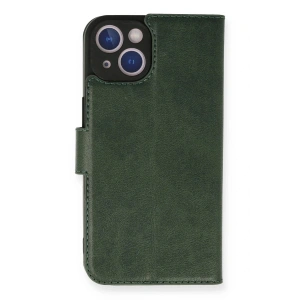 Newface iPhone 14 Kılıf Trend S Plus Kapaklı Kılıf - Yeşil